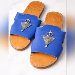Moroccan summer leather comfy sandals for women
